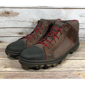 CAT Caterpillar Runyan Chukka Boot Mens Size 13 Leather Lace Up Casual Brown